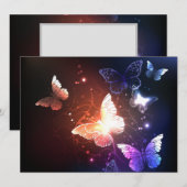 Gloeiende Nachtvlinders Save The Date (Voorkant / Achterkant)