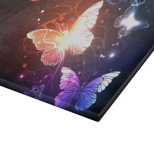 Gloeiende Nachtvlinders Snijplank (Hoek)