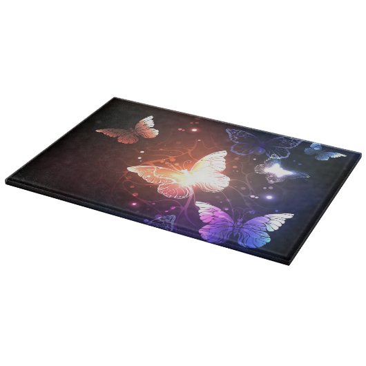 Gloeiende Nachtvlinders Snijplank (Hoek)