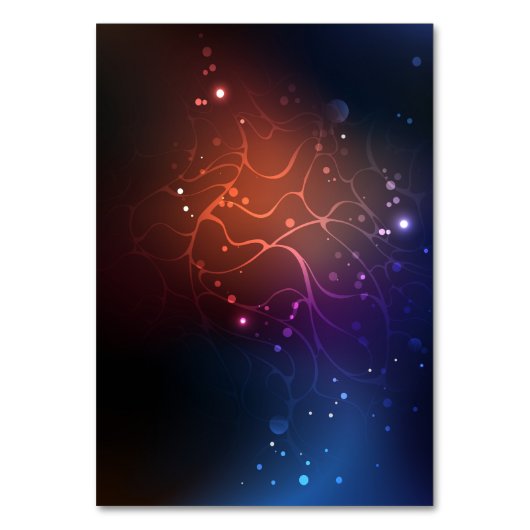 Gloeiende Nachtvlinders Tafelkaart Kaart (Achterkant)