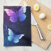 Gloeiende Nachtvlinders Theedoek (Quarter Fold)