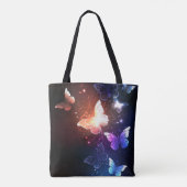 Gloeiende Nachtvlinders Tote Bag (Achterkant)