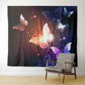 Gloeiende Nachtvlinders Wandkleed (In Situ (horizontaal))
