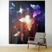 Gloeiende Nachtvlinders Wandkleed (In situ)