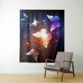 Gloeiende Nachtvlinders Wandkleed (In situ)