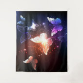 Gloeiende Nachtvlinders Wandkleed (Voorkant)