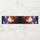 Gloeiende Nachtvlinders Waterfles Etiket (Enkel label)