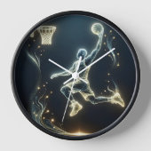 Gloeiende Neon Basketbalspeler (Voorkant)