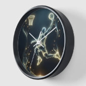 Gloeiende Neon Basketbalspeler (Hoek)