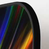 Gloeiende neon mannelijke moderne Initialen Pickleball Paddle (Links Detail)