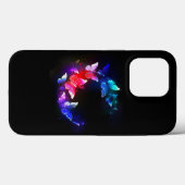 Gloeiende Neon Nachtvlinders op Zwarte achtergrond Case-Mate iPhone Case (Achterkant (horizontaal))