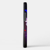 Gloeiende neon nachtvlinders op zwarte achtergrond Case-Mate iPhone case (Achterkant / Rechts)