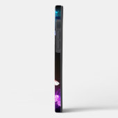 Gloeiende neon nachtvlinders op zwarte achtergrond Case-Mate iPhone case (Achterkant / Links)