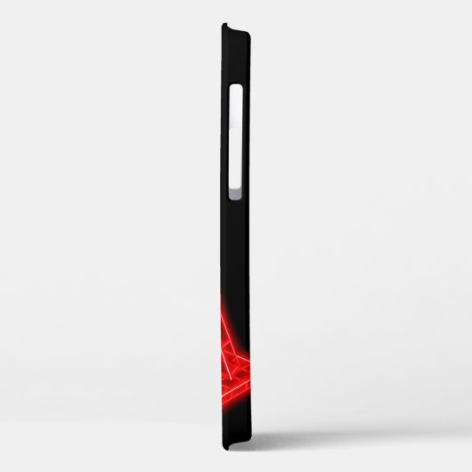 Gloeiende Neon rode letter A met kroon symbool Case-Mate iPhone Case (Achterkant / Links)