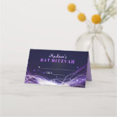 GLOEIENDE NEON STERREN Bat Mitswa Zitplaatsen Esco Plaatskaartje (Voorkant)