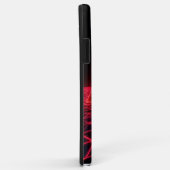 Gloeiende neonrode letter A Case-Mate iPhone Case (Achterkant/rechts)