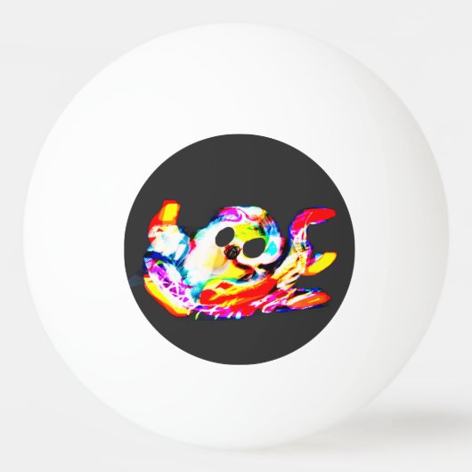 Gloeiende Octopus zomer Pingpongbal (Voorkant)