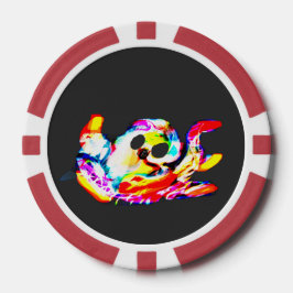 Gloeiende Octopus zomer Poker Chips