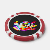 Gloeiende Octopus zomer Poker Chips (Enkel)