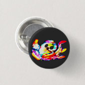 Gloeiende Octopus zomer Ronde Button 3,2 Cm (Voorkant /achterkant)