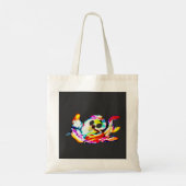 Gloeiende Octopus zomer Tote Bag (Achterkant)