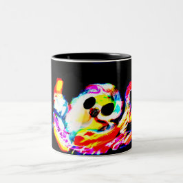 Gloeiende Octopus zomer Tweekleurige Koffiemok