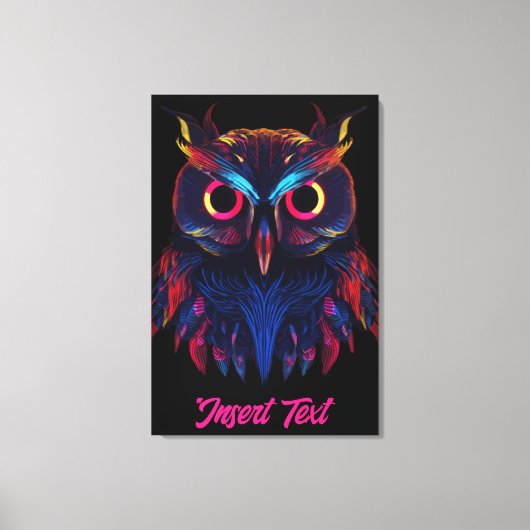 Gloeiende ogen canvas afdruk (Voorkant)