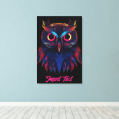 Gloeiende ogen canvas afdruk (Insitu (Houten vloer))