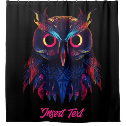 Gloeiende ogen douchegordijn (Voorkant)