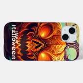 Gloeiende Ogen Jack-o-Lantern Halloween Kunst Case-Mate iPhone Case (Achterkant (horizontaal))