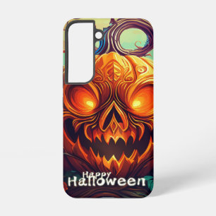Gloeiende Ogen Jack-o-Lantern Halloween Kunst Samsung Galaxy Hoesje