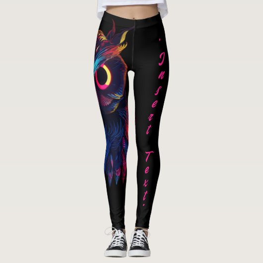 Gloeiende ogen leggings (Voorkant)