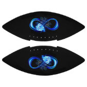Gloeiende oneindigheid met blauwe roos american football (Panelen)