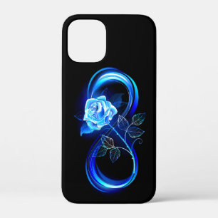 Gloeiende oneindigheid met blauwe roos Case-Mate iPhone case