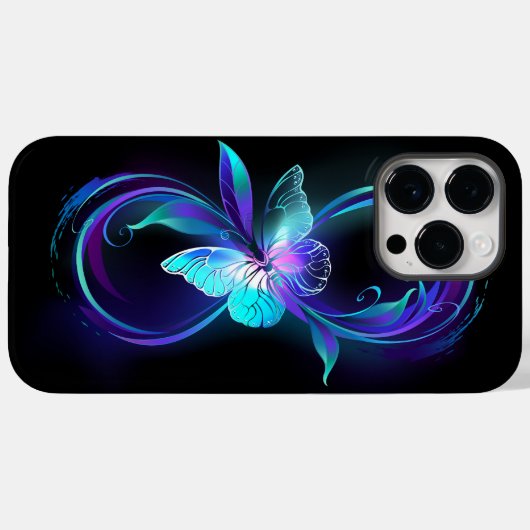 Gloeiende Oneindigheid met Magische Vlinder Case-Mate iPhone Case (Achterkant (horizontaal))