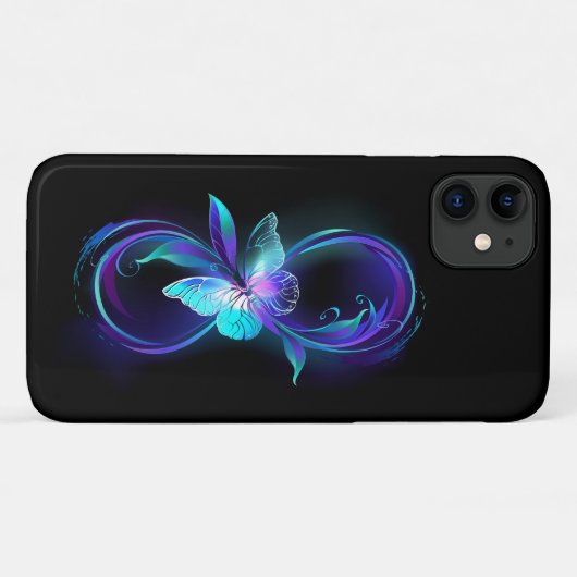 Gloeiende Oneindigheid met Magische Vlinder Case-Mate iPhone Case (Achterkant (horizontaal))