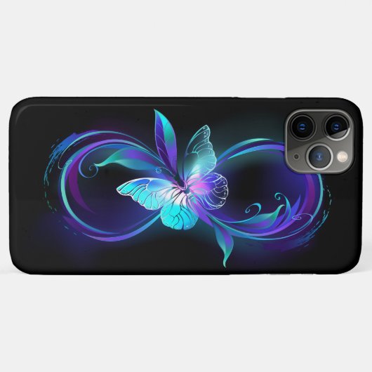 Gloeiende Oneindigheid met Magische Vlinder Case-Mate iPhone Case (Achterkant (horizontaal))