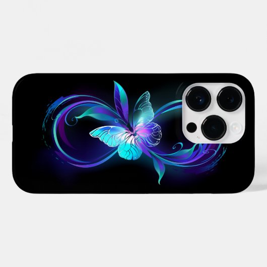 Gloeiende Oneindigheid met Magische Vlinder Case-Mate iPhone Case (Achterkant (horizontaal))