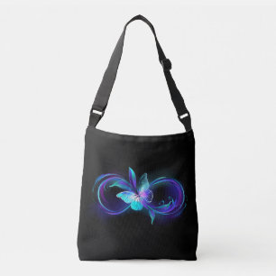 Gloeiende Oneindigheid met Magische Vlinder Crossbody Tas