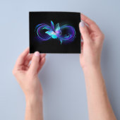 Gloeiende Oneindigheid met Magische Vlinder Flyer (Hand)