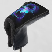 Gloeiende oneindigheid met magische vlinder golfheadcover (3/4 voorkant)