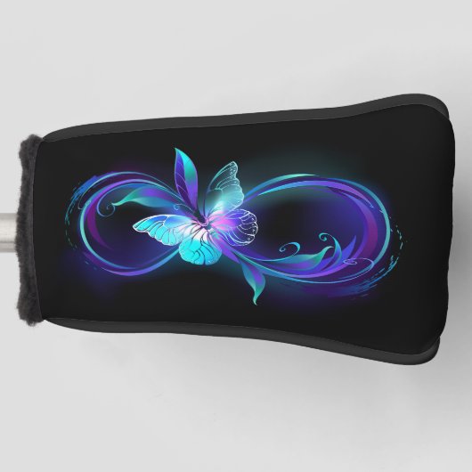 Gloeiende oneindigheid met magische vlinder golfheadcover (Voorkant)