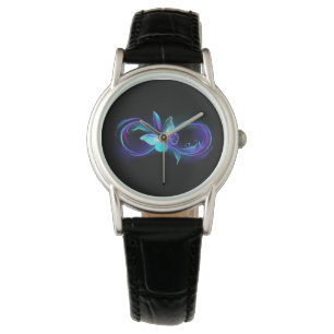 Gloeiende Oneindigheid met Magische Vlinder Horloge