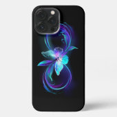 Gloeiende Oneindigheid met Magische Vlinder iPhone Hoesje (Achterkant)