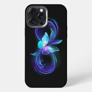 Gloeiende Oneindigheid met Magische Vlinder iPhone 13 Pro Max Hoesje