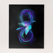 Gloeiende Oneindigheid met Magische Vlinder Legpuzzel (Verticaal)