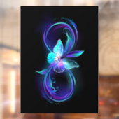 Gloeiende oneindigheid met magische vlinder raamsticker (Vel 2)