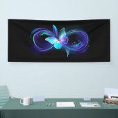 Gloeiende Oneindigheid met Magische Vlinder Spandoek (Beurs)