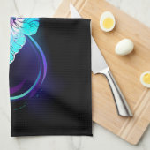 Gloeiende Oneindigheid met Magische Vlinder Theedoek (Quarter Fold)