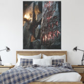 Gloeiende Oude Runen Canvas Afdruk (Insitu (Slaapkamer))